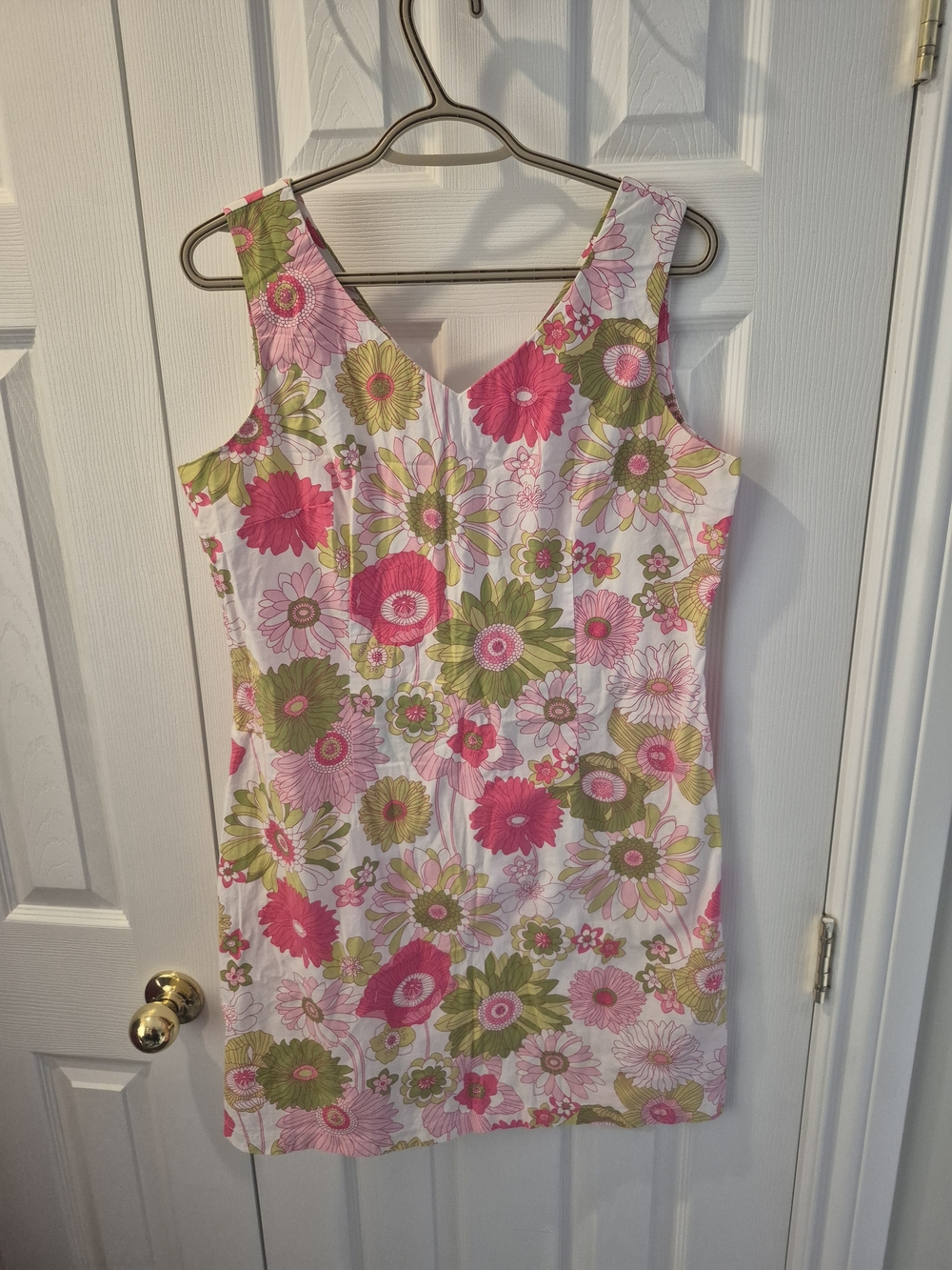 Jessica Floral Mini Dress Size 14 Retro Mod 60s - Picture 3 of 4
